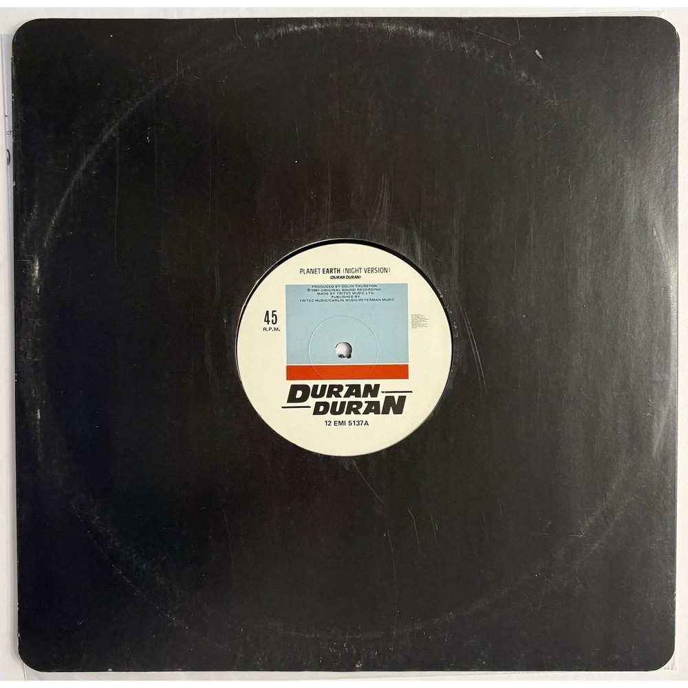 Duran Duran - Planet Earth (Night Version) 1982 Import Vinyl 12" Single Cleaned